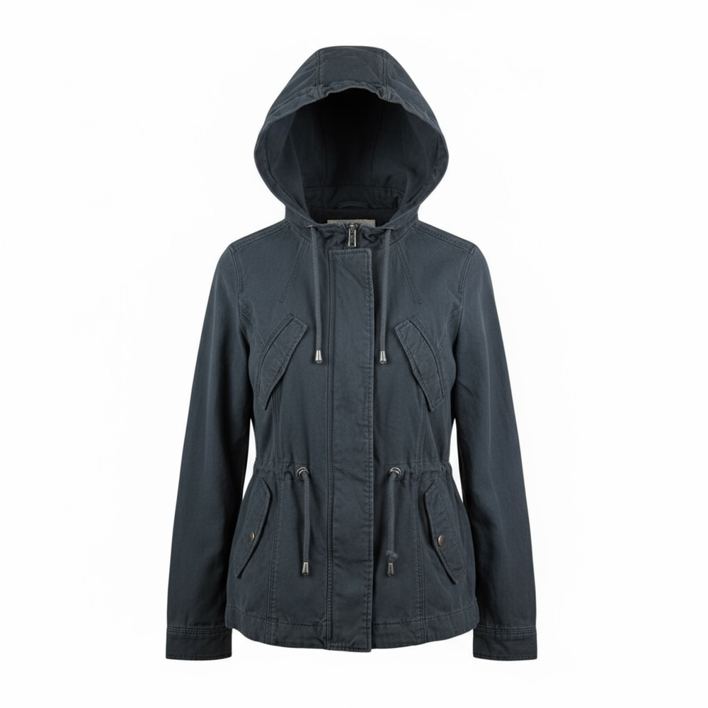 H&M Divided Black Utility Jacket Size 8